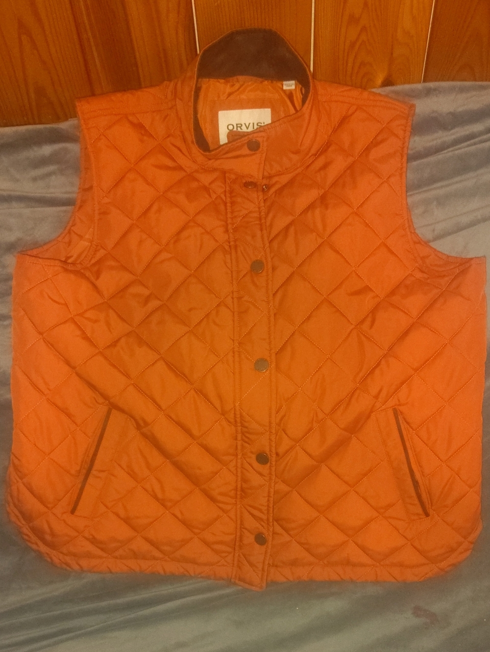 Orvis Quilted Orange Women's Puffer Vest